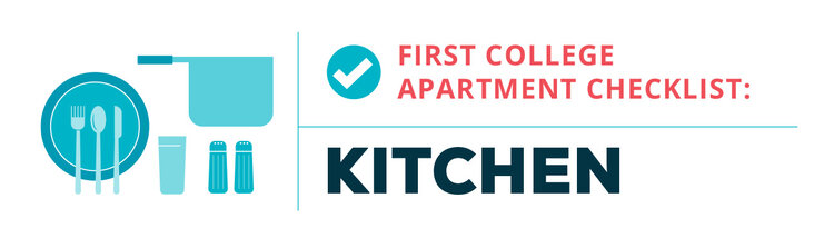 college apartment checklist--kitchen