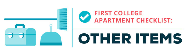 college apartment checklist--other items